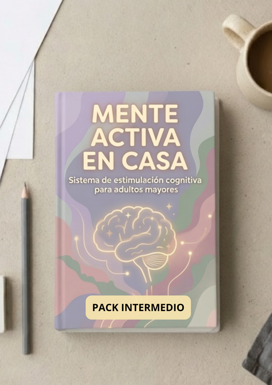PACK INTERMEDIO: Sistema de estimulación cognitiva para adultos mayores